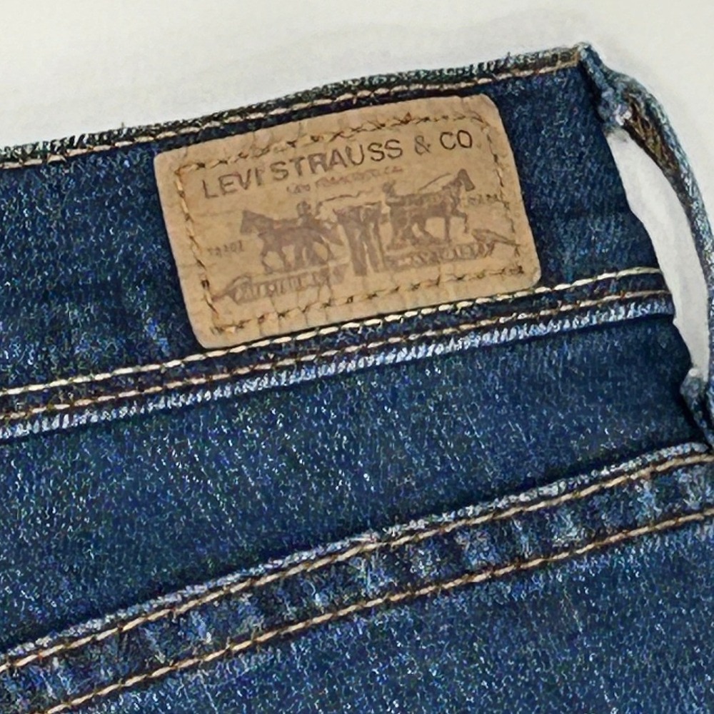 Levi's 515 Skimmer Capri Jeans Mid Rise Stretch Denim Classic 6 90S y2k Spring - Picture 6 of 12